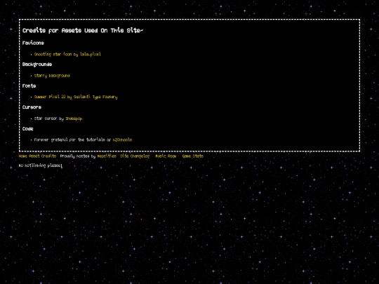 credits screenshot