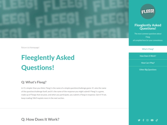 faq screenshot