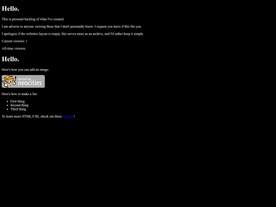 index screenshot