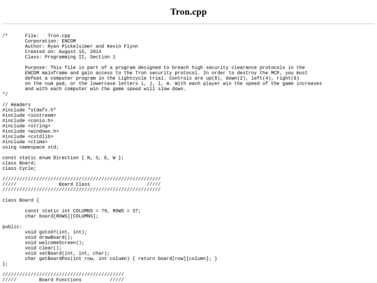 samples/tron screenshot