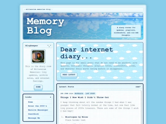 Blog screenshot