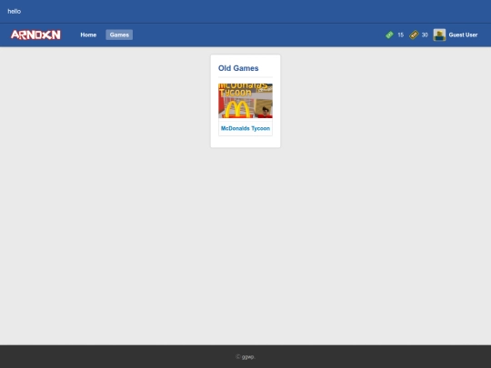 games screenshot