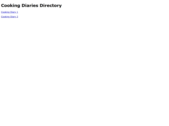 CookingDiariesDirectory screenshot
