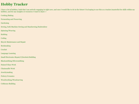HobbyTracker screenshot