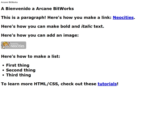 index screenshot