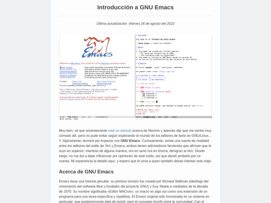 emacs screenshot