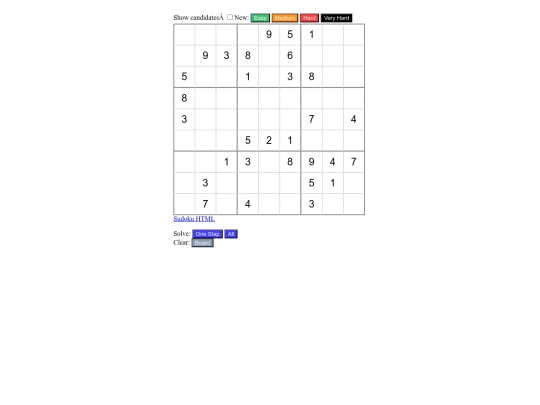 sodoku screenshot