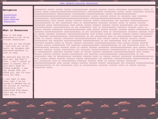 navigation sites/Obsessions screenshot