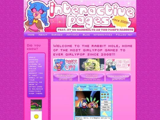 Interactives screenshot