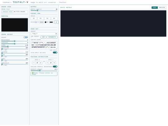 contents/TEXTALT-V screenshot