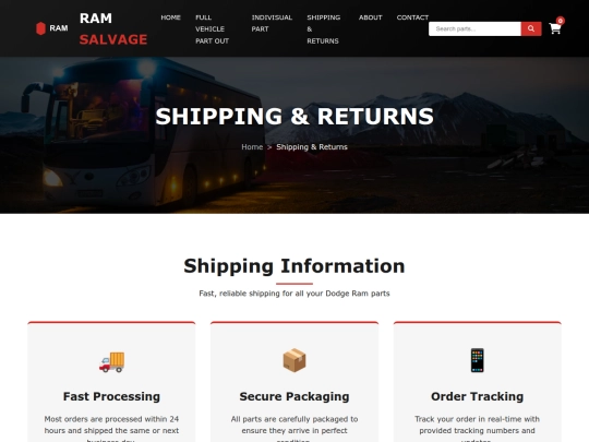 shipping screenshot