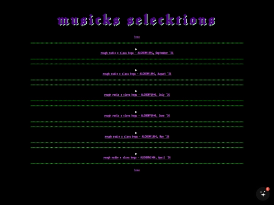 menu/selezioni-musicali screenshot