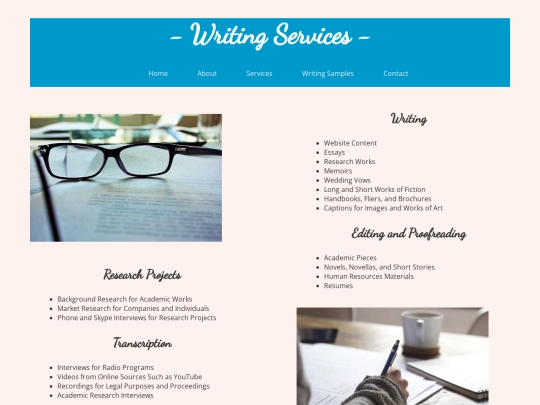 services screenshot