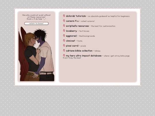 links screenshot
