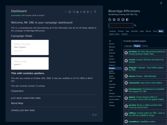 BlueridgeRiftrunnersDmDatabase screenshot