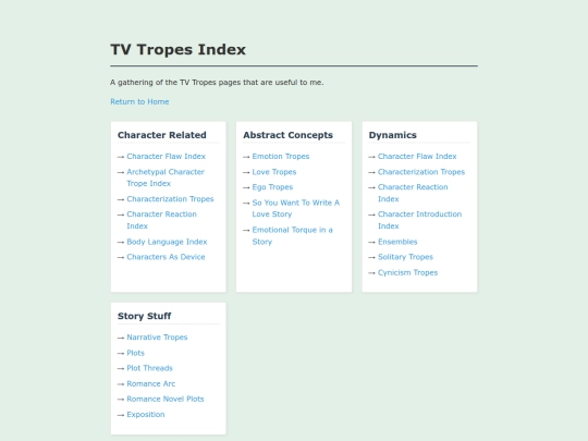 tv-tropes-index screenshot