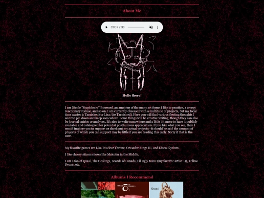 aboutme screenshot