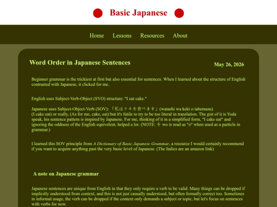 lessons/word_order screenshot