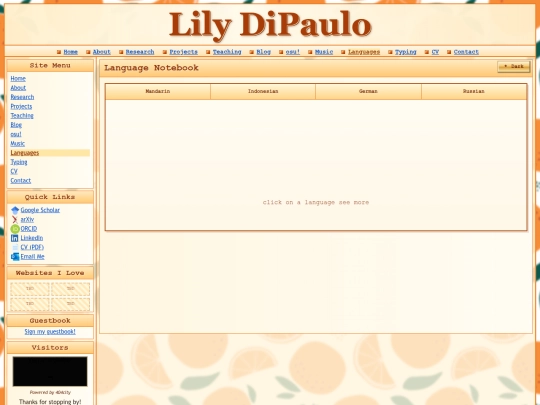 languages screenshot