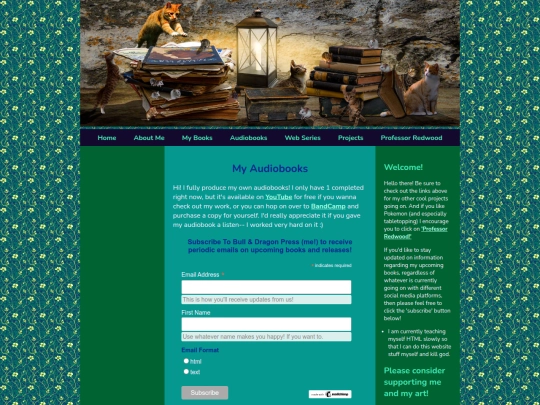 My Books and Projects/audiobooks screenshot