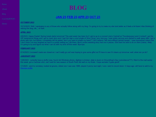 blog screenshot