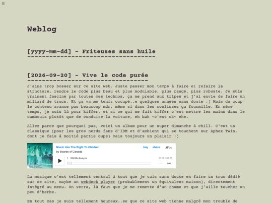 pages/weblog screenshot