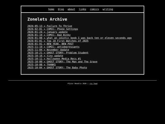 blogarchive screenshot