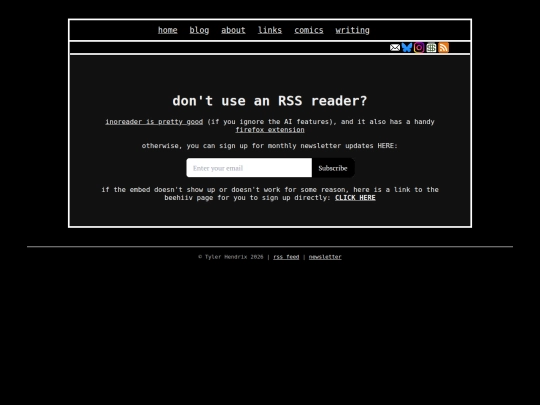 newsletter screenshot