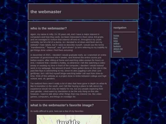 about-me screenshot