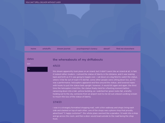 dreamjournal screenshot