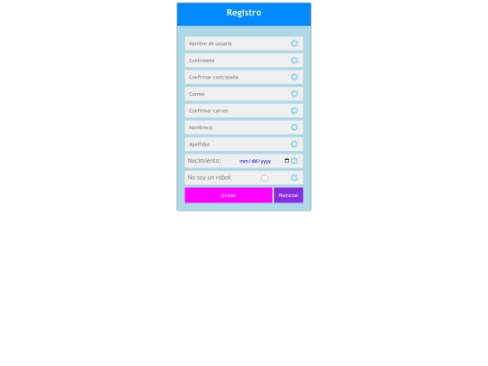 metronauta/paginas/registro screenshot