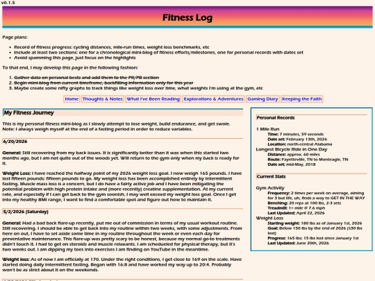 fitness screenshot
