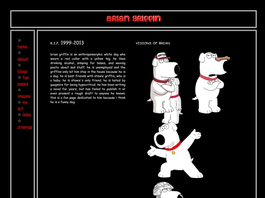 fanpage/supersecretbriangriffinfanpage screenshot