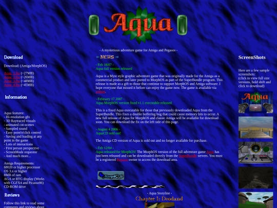 aqua/aquaindex screenshot