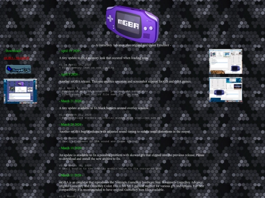 mgba/mgbaindex screenshot
