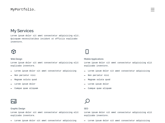 services screenshot