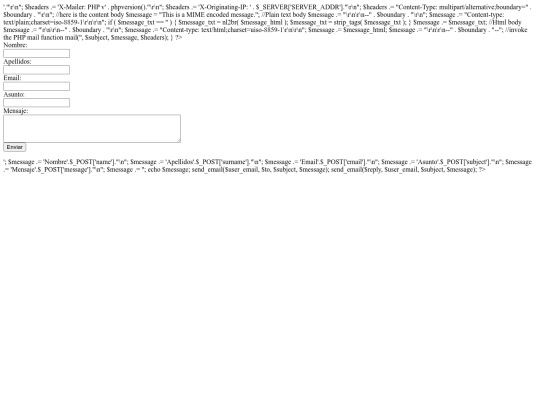 Web Biomagnetismo/email screenshot