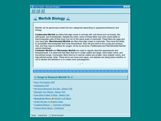 Merfolk/pages/biology screenshot