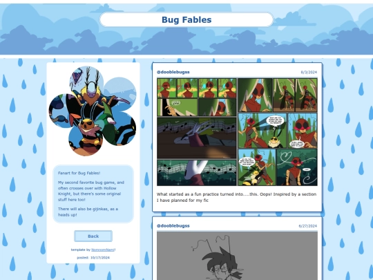 fanworks/bugfables screenshot