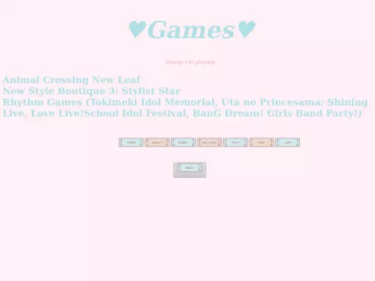 Writings/games screenshot