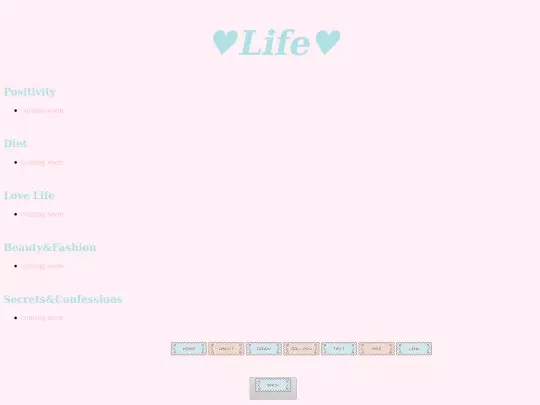 Writings/life screenshot