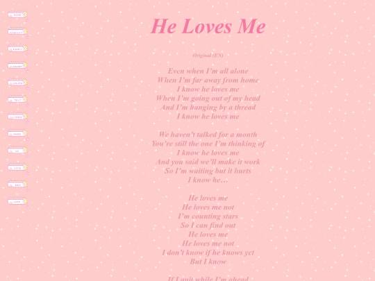 writings/lyrics/helovesme screenshot