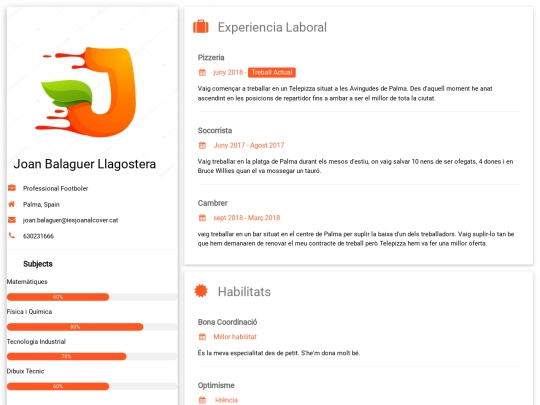 curriculum screenshot