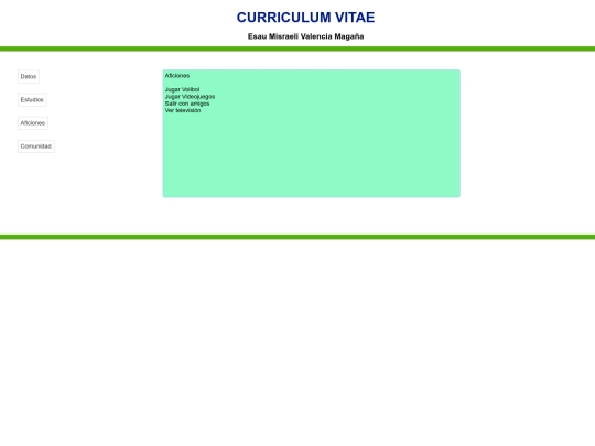 CV/Aficiones/Aficiones screenshot