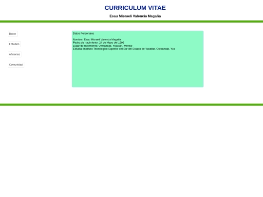 CV/Index screenshot