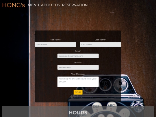 reservation screenshot