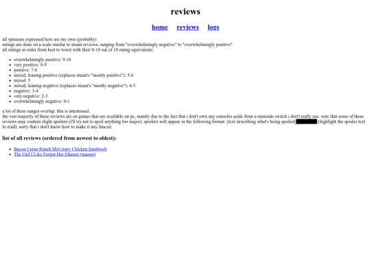 reviews screenshot