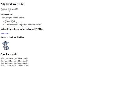 testpage screenshot