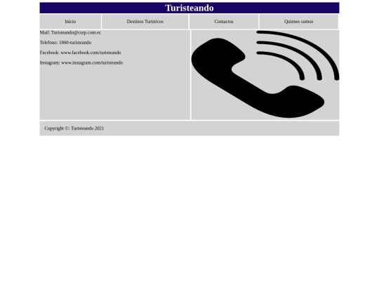 html/contactos screenshot
