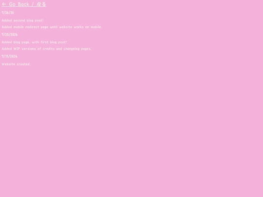 changelog screenshot